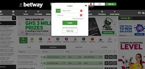 my betway account login ghana